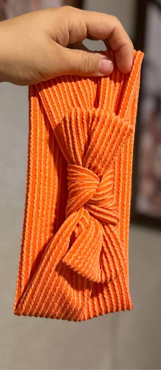 Tangy Tangerine FAUX BOW